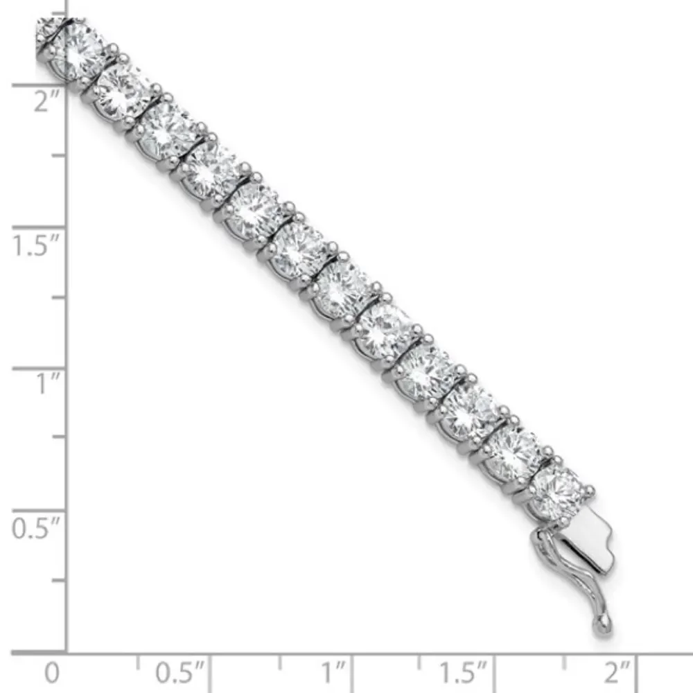 Elegant Sterling Silver CZ Tennis Bracelet